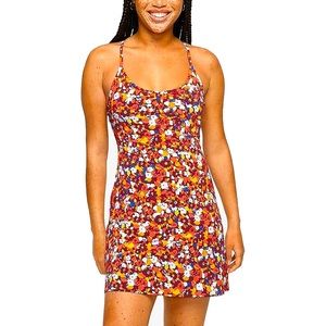 Outdoor voices dress in paprika bloom (S)